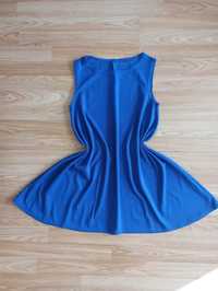 Sukienka oversize, piękna niebieska