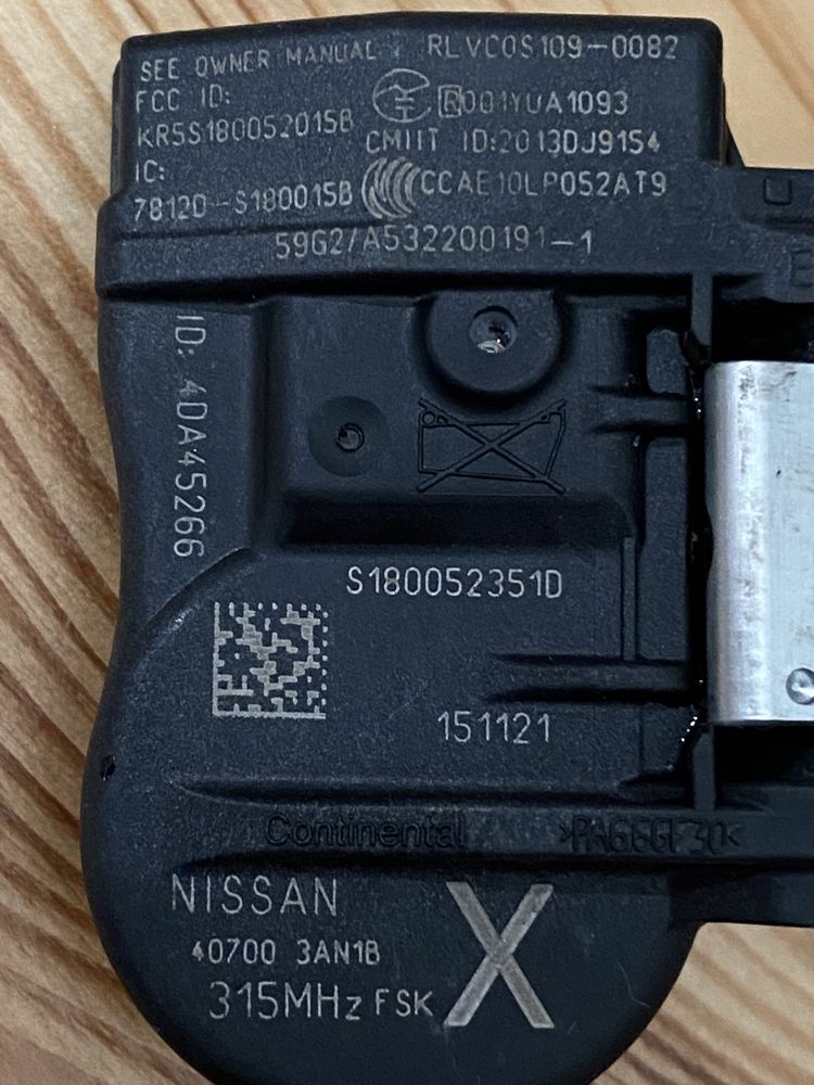 Датчики давления Nissan Leaf Usa 315Mhz