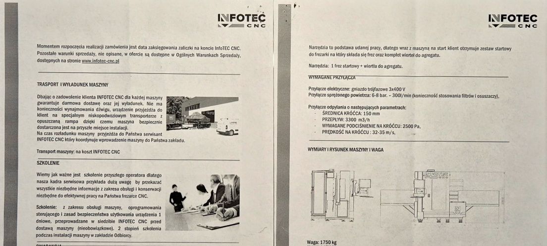 Centrum wiertarskie INFOTEC 950V