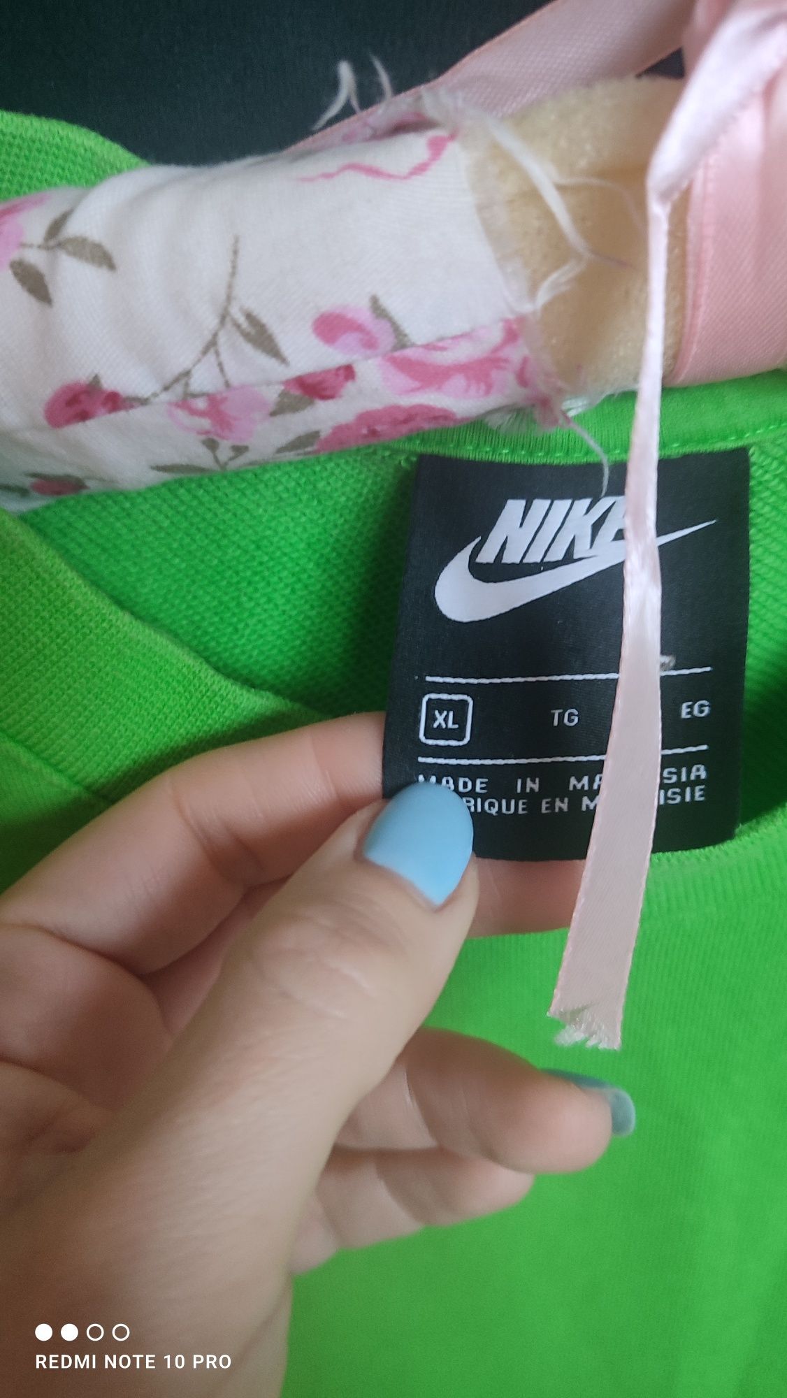 Orginalna bluza Nike oversize zielona unisex