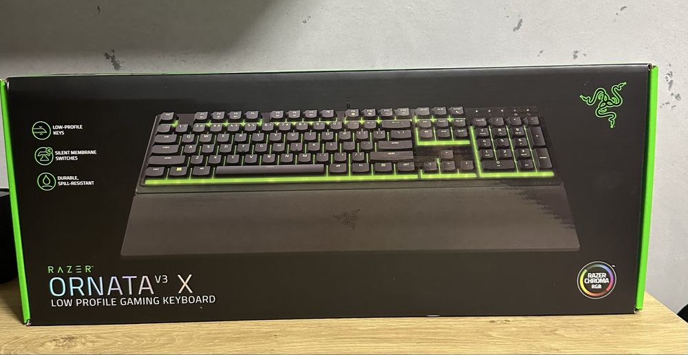Клавіатура дротова Razer Ornata V3 X UKR USB Black