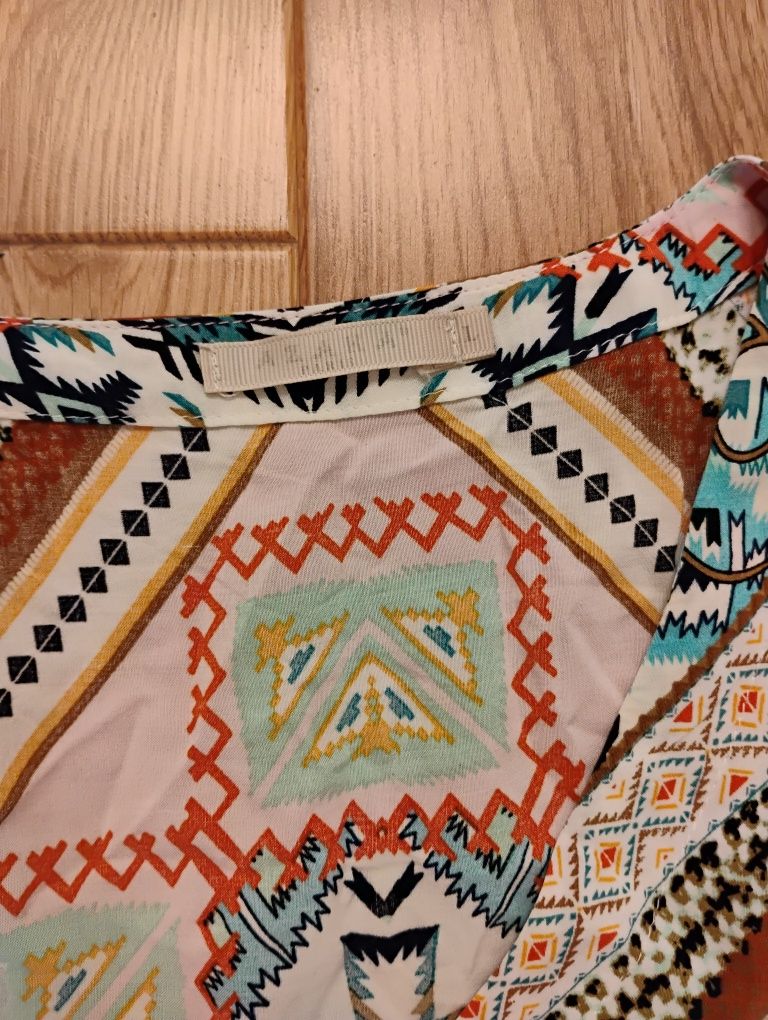 Kolorowa tunika w etniczne wzory – rozmiar L