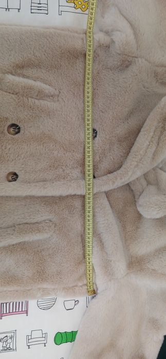 Шуба шубка еко беж нова 48 розмір