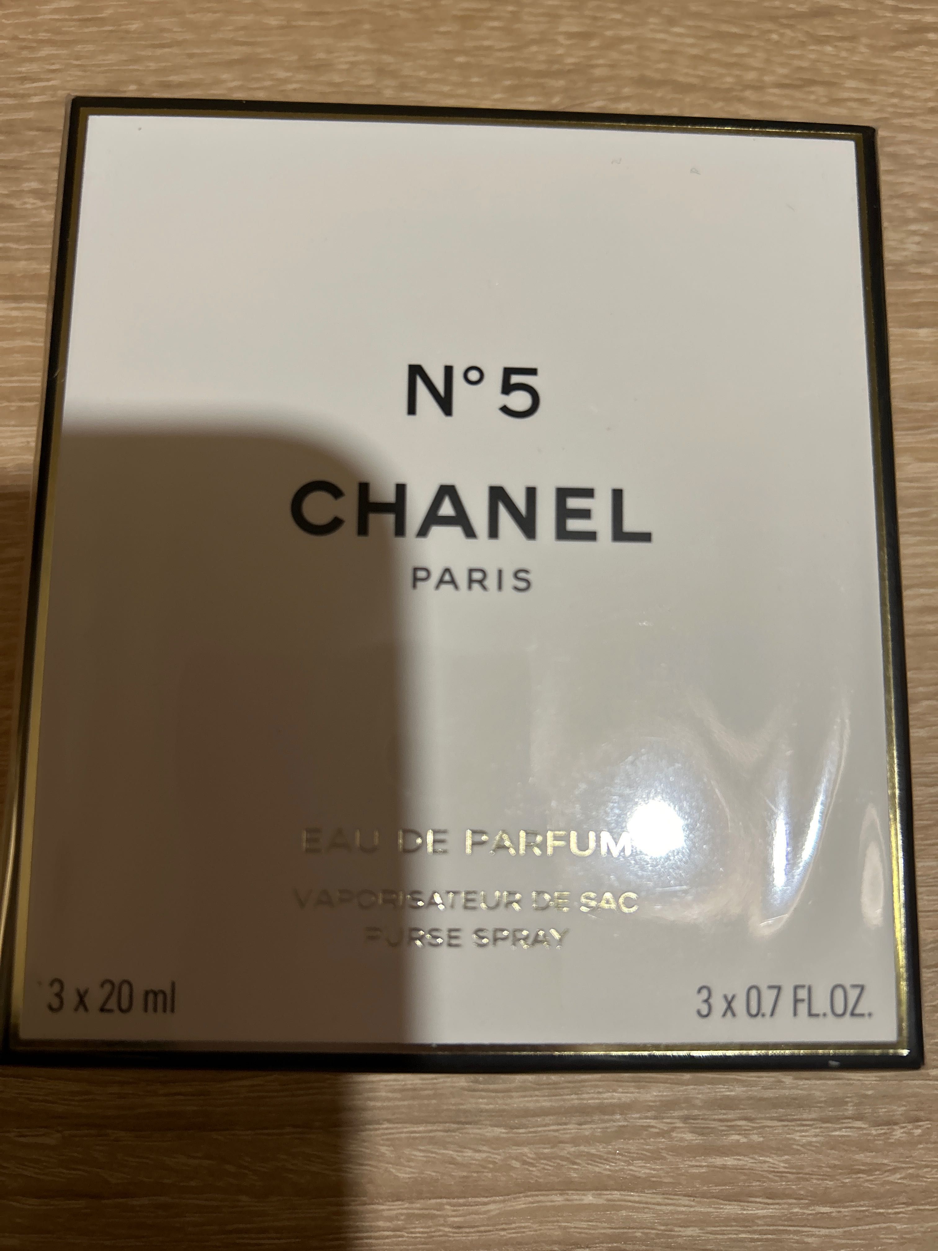 Autentyczny CHANEL 5 Eau de Parfum 3 x 20ml