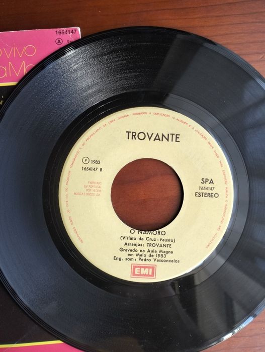 Disco de vinil single Trovante & Morais Moreira