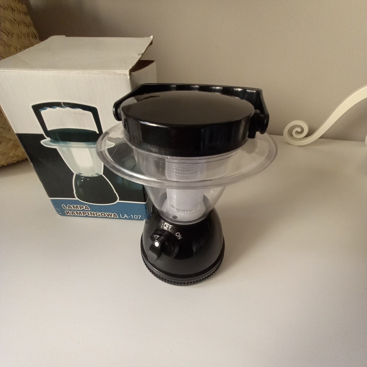 Lampa kampingowa pod namiot na ryby do ogrodu