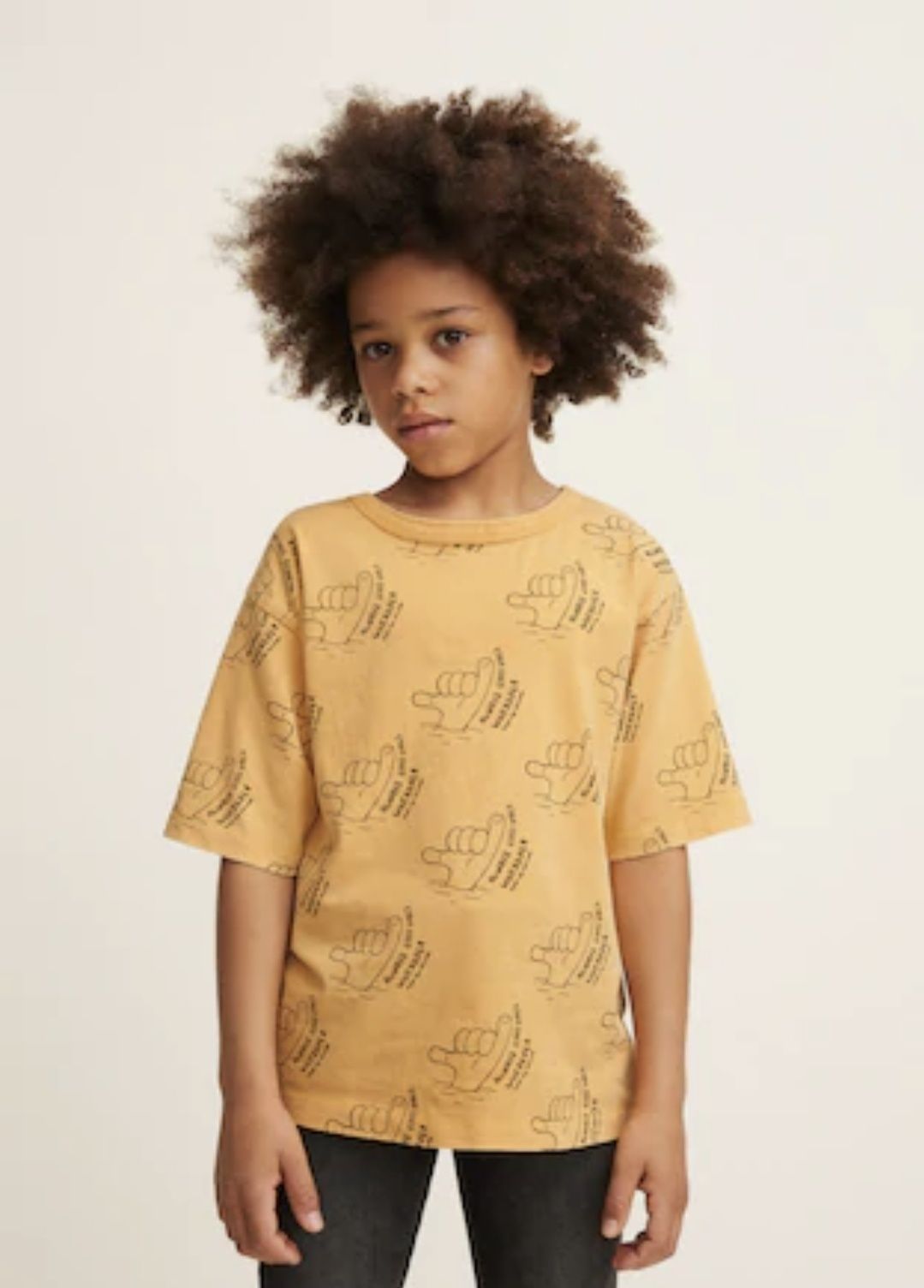 Mango kids хлопковая трендовая футболка с принтом. На мальчика. Новая