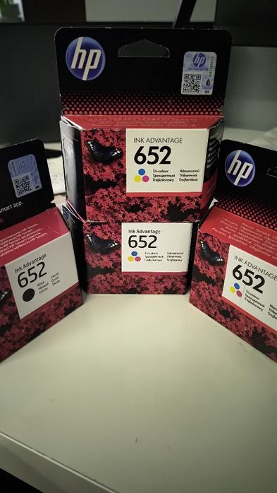 Tusze do drukarki HP 652 color czarny