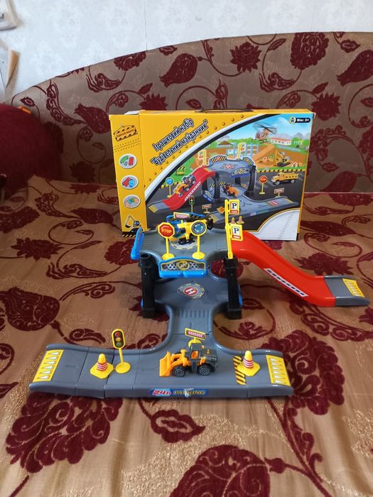 Игрушечный набор-конструктор строй площадка, будівельний майд