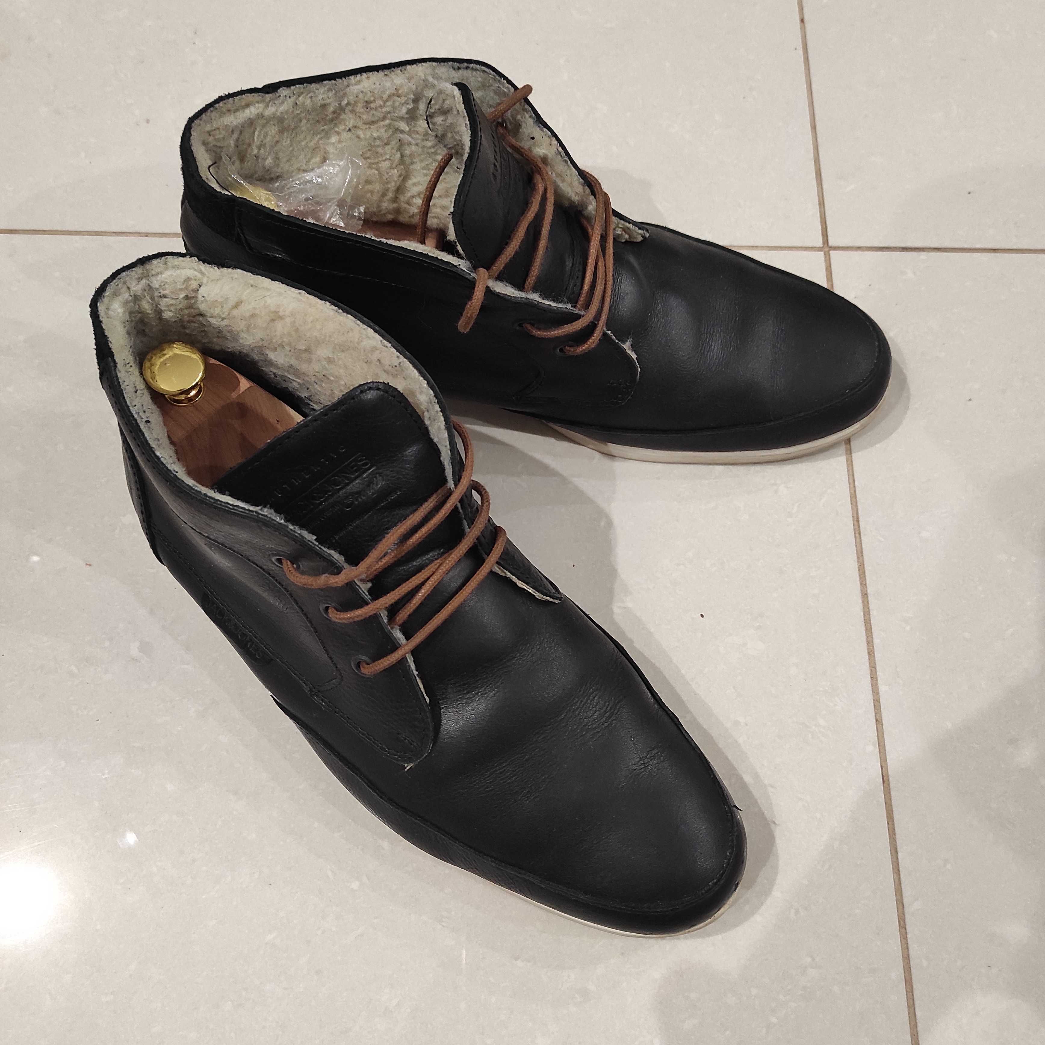 Buty Zimowe Skórzane Jack & Jones Euro 45