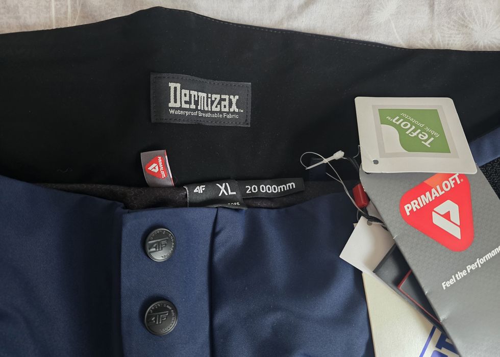 Nowe Spodnie Narciarskie F4 spmn006 4fpro Membrana Dermizax 20 000 XL