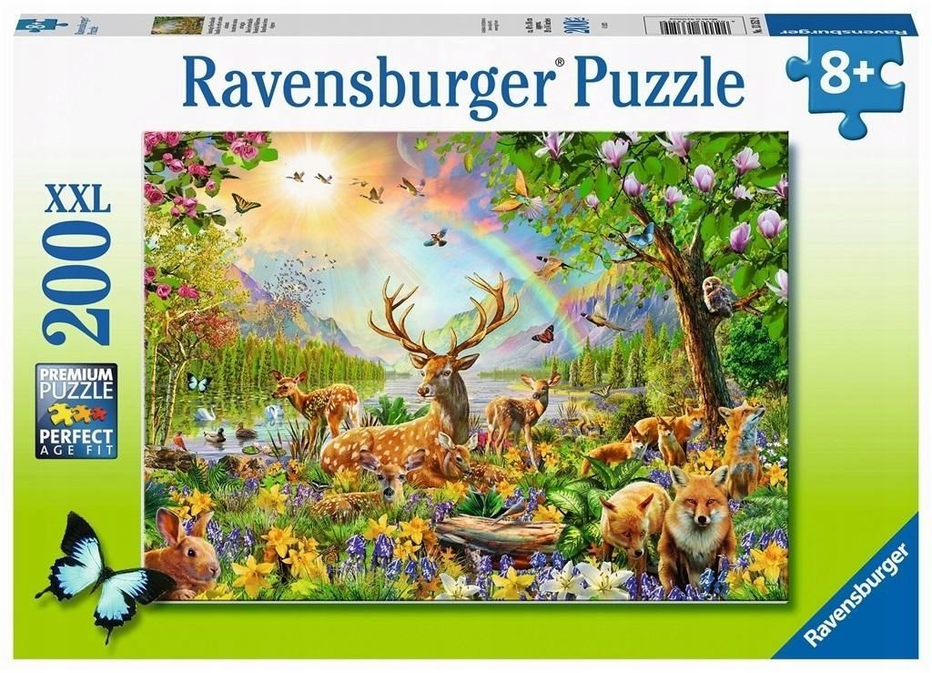 Puzzle Dla Dzieci: 200 Leśne Zwierzęta