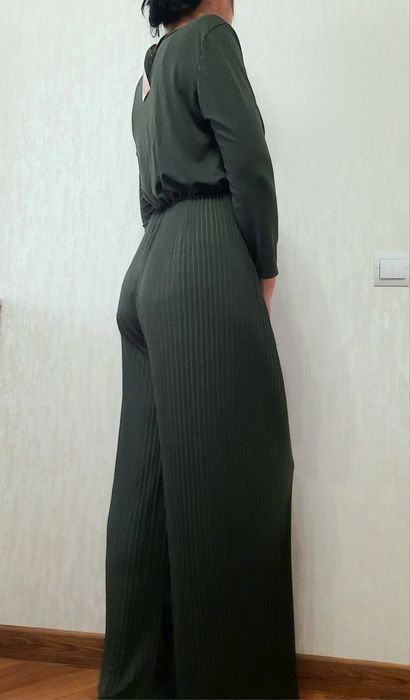 Смарагдовий комбінезон, штани пліссе
