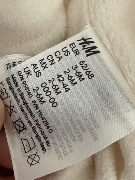 Шапочка H&M зимова на дівчинку 3-6 міс