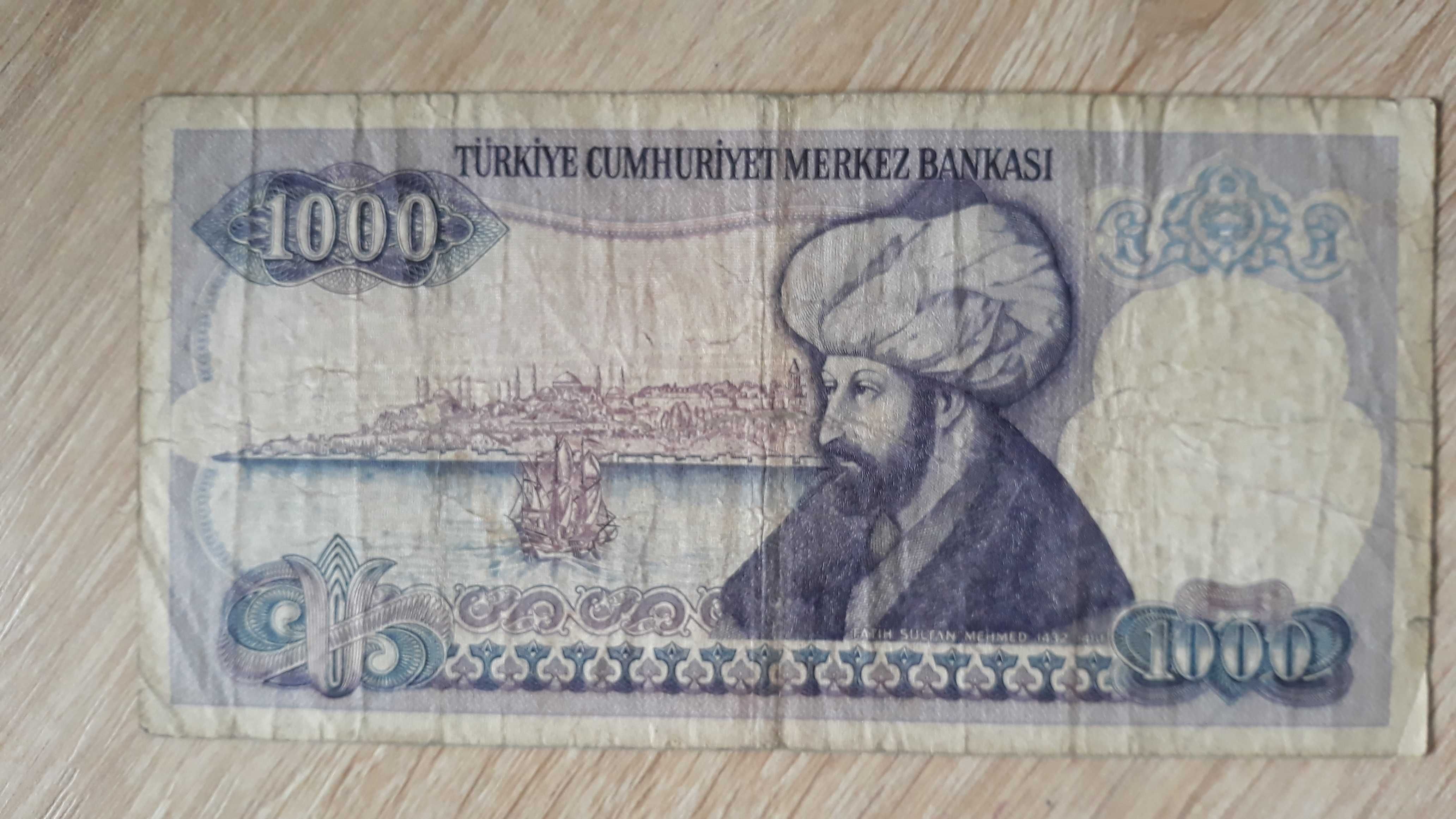 1000 Lira Turcja - sprzed denominacji