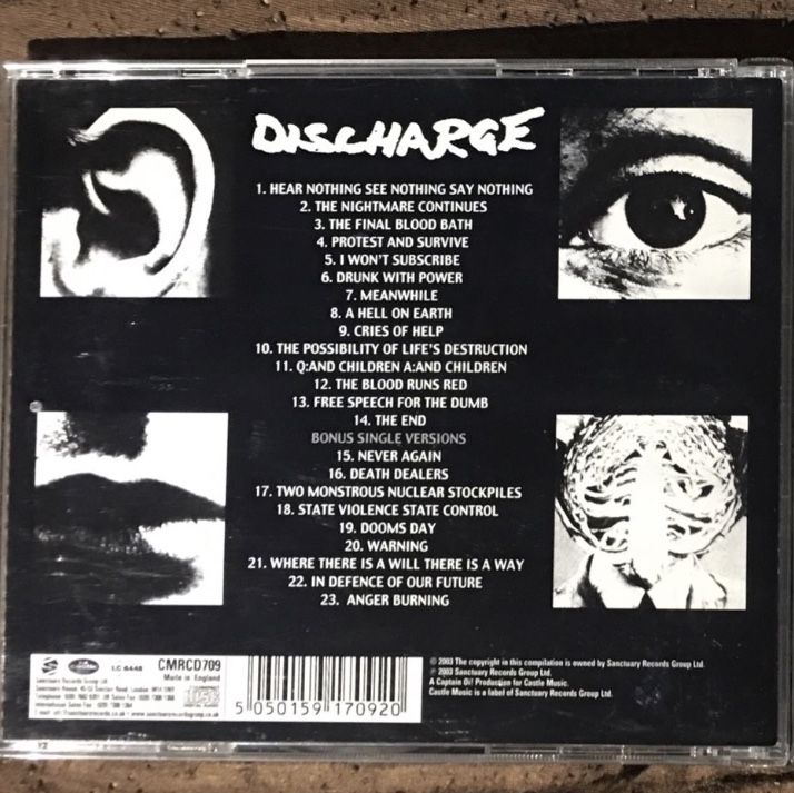 Discharge - Hear nothing see nothing say nothing