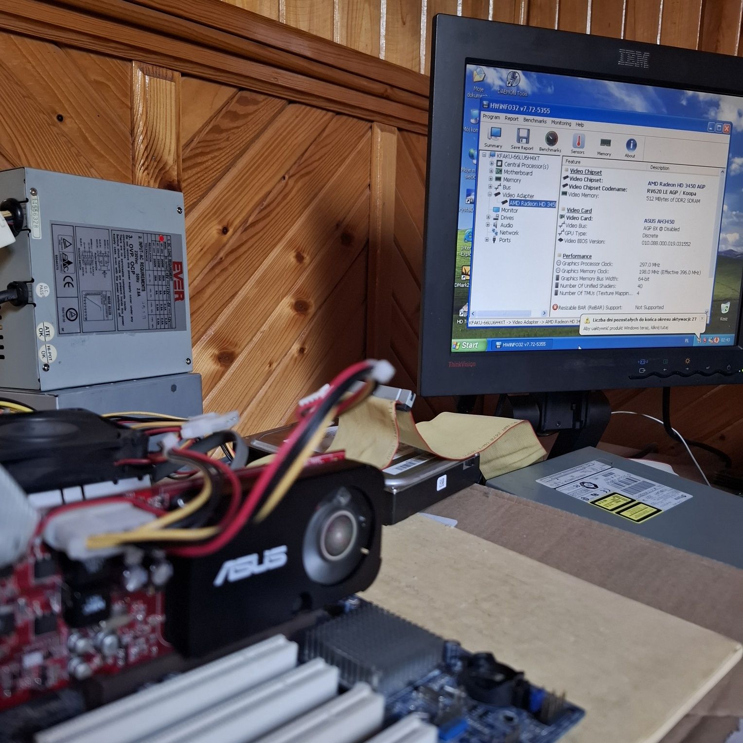 ASUS AH3450 Radeon HD3450, 512MB DDR2 AGP