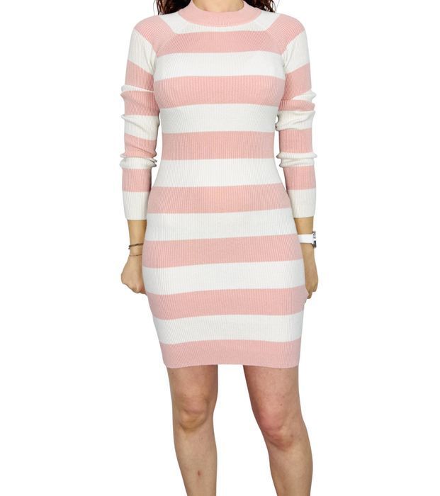 Sweterkowa sukienka w paski XS 34 Bik Bok