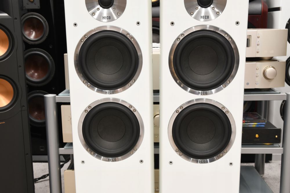 Kolumny podłogowe stereo Heco Celan GT 702 potężne brzmienie!