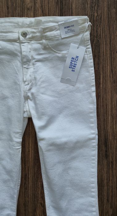 Jeansy Białe h&m