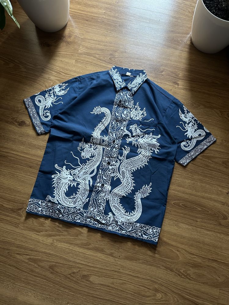 Гавайка Рубашка з коротким рукавом сорочка Dragon Japanese Maharishi