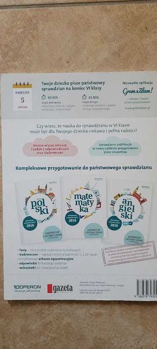 Sprawdzian szóstoklasisty 2016. Arkusze egzaminacyjne