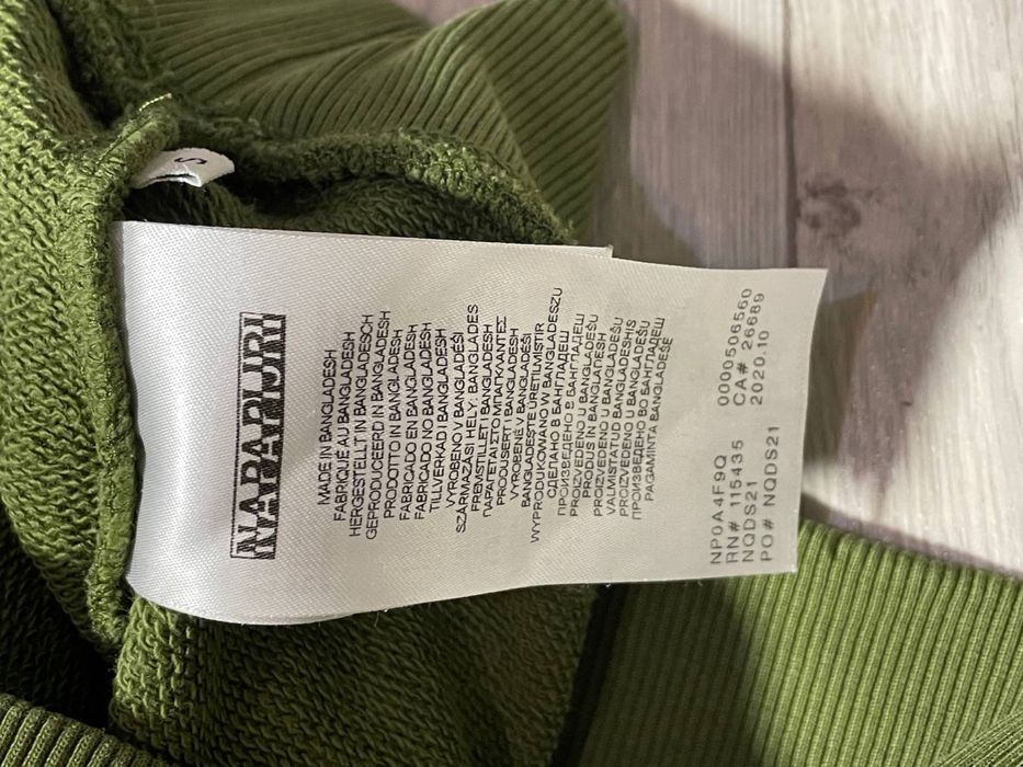 Зелене худі Napapijri велике лого