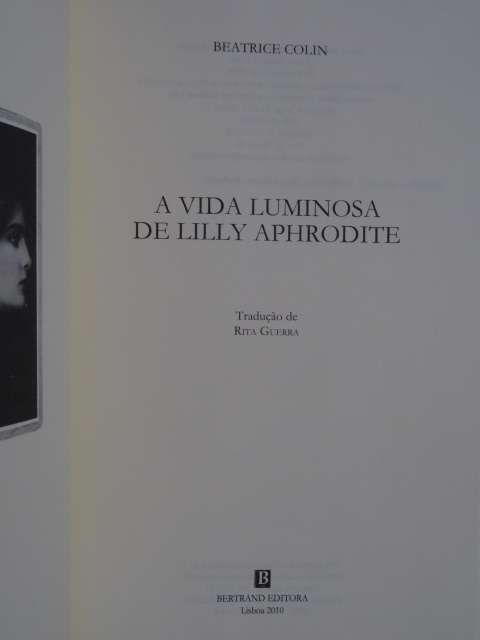A Vida Luminosa de Lilly Aphrodite de Beatrice Colin
