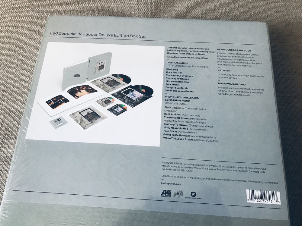 Led Zeppelin IV Super Deluxe Box Set 2 Vinyl 2 CD - Mega Unikat.