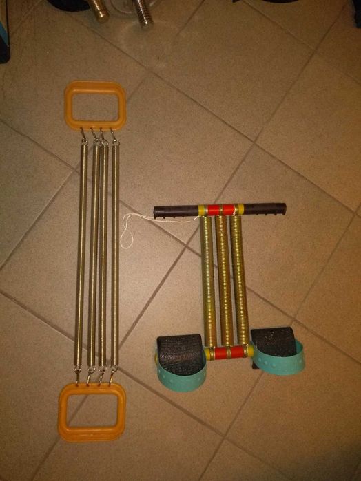 ekspander 3 i 4 sprężynowy, metalowy - okazja, komplet tylko 50 zł