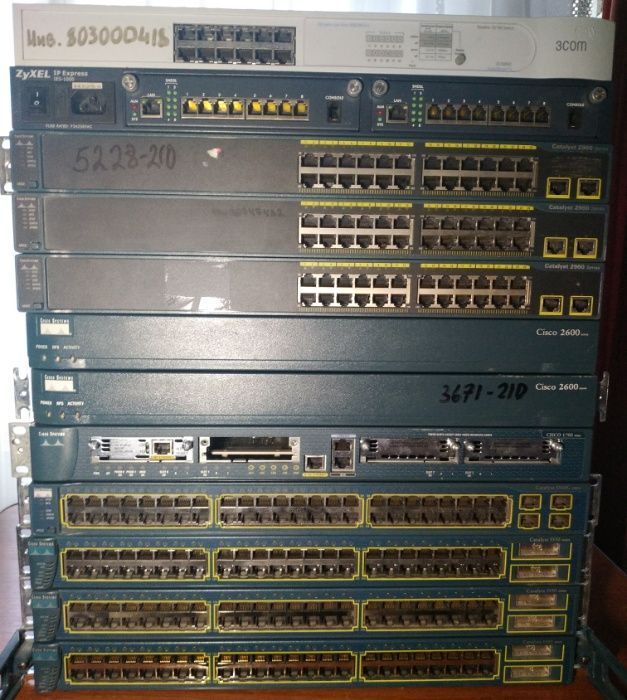 Cisco 2620, 3550, 3560 сетевое оборудование, мережеве обладнання