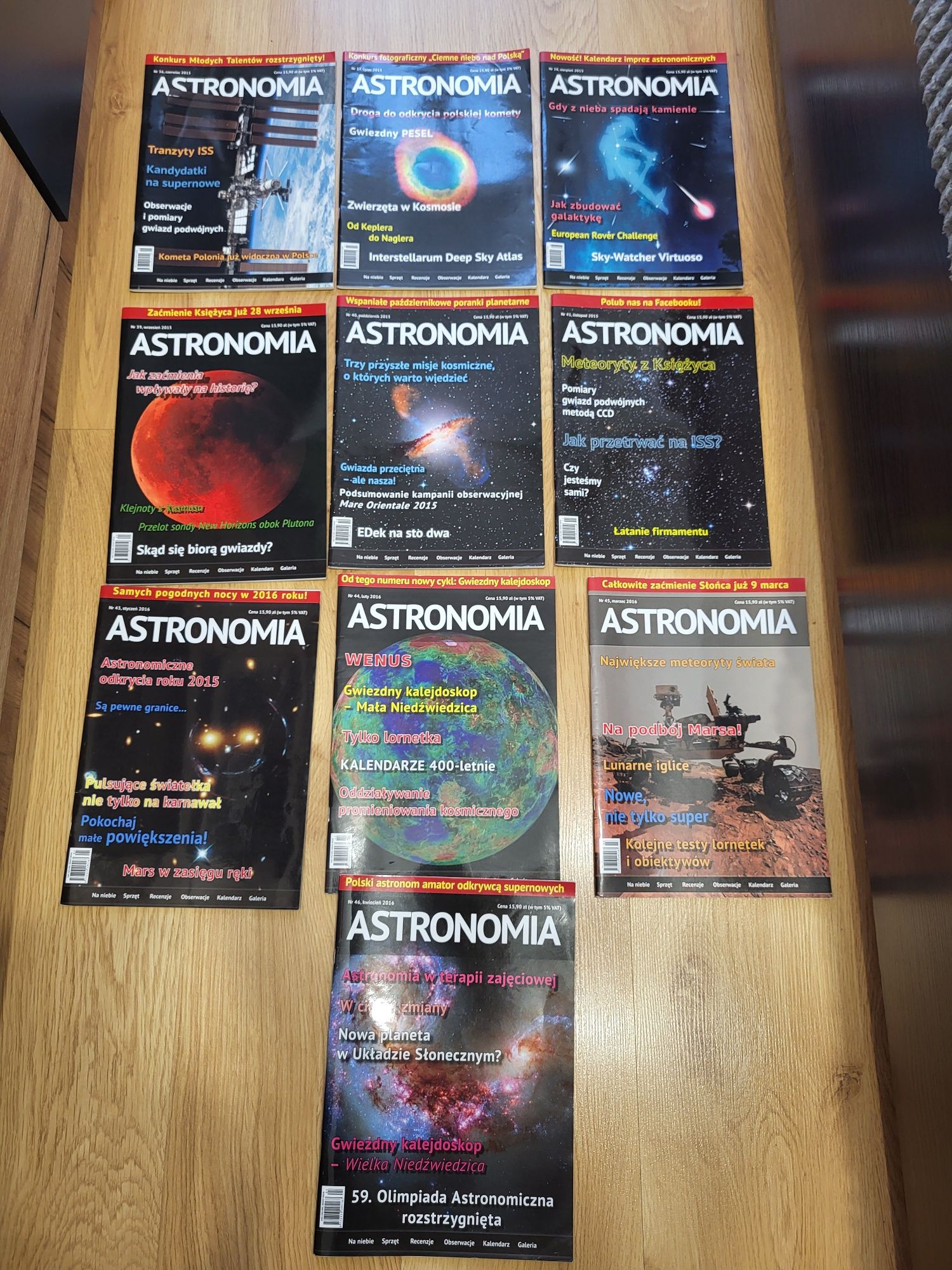 Astronomia czasopismo 19 numerów