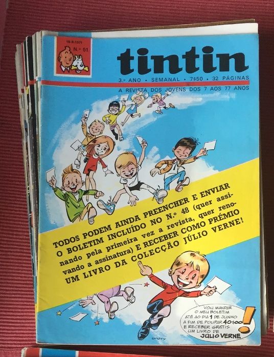 Revistas soltas do Tintin