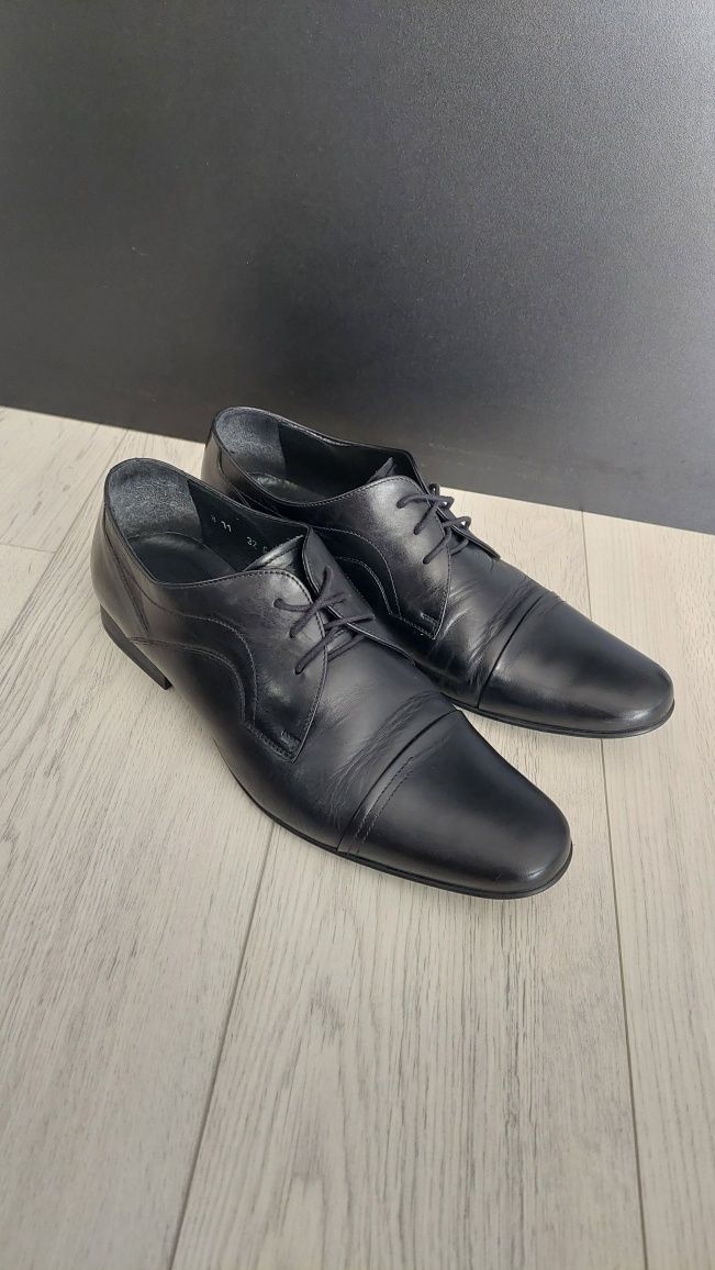 Buty wizytowe, pantofle skórzane Ryłko r. 41 na nogę 42.5