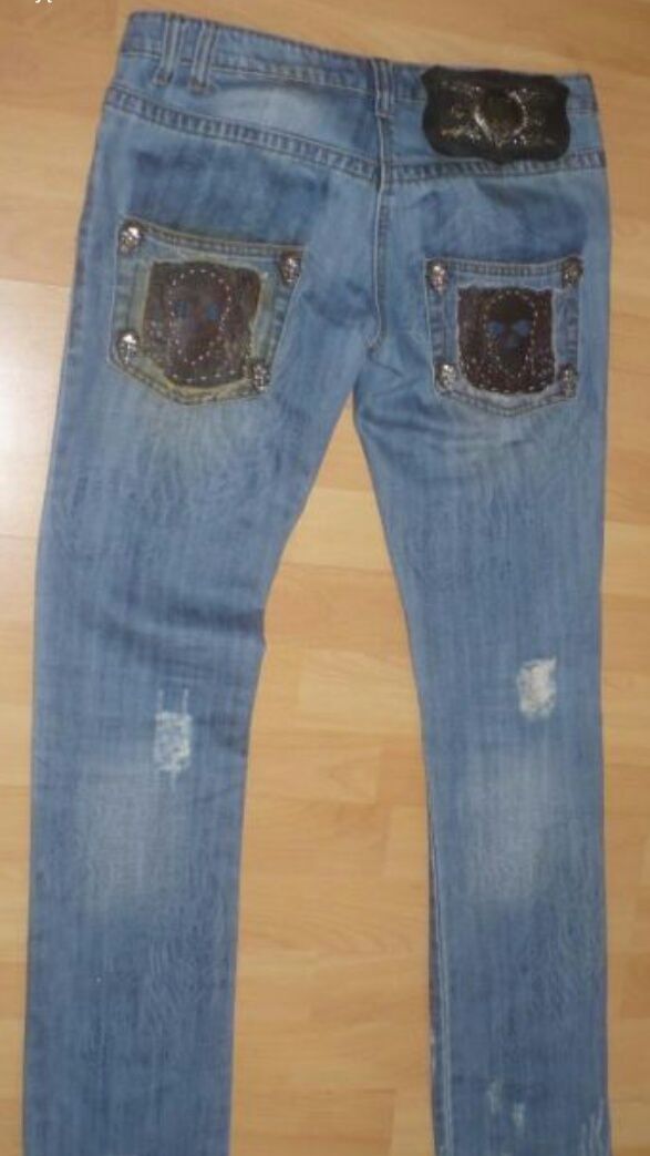 Spodnie jeans damskie roz S, M Philip Plein