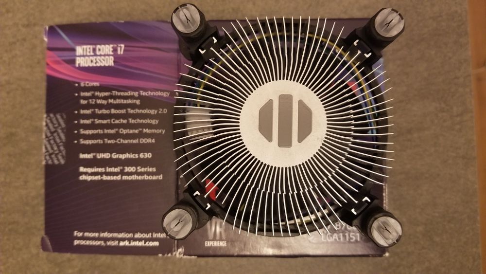 Intel i7-8700 Cooling Fan64551972718722122