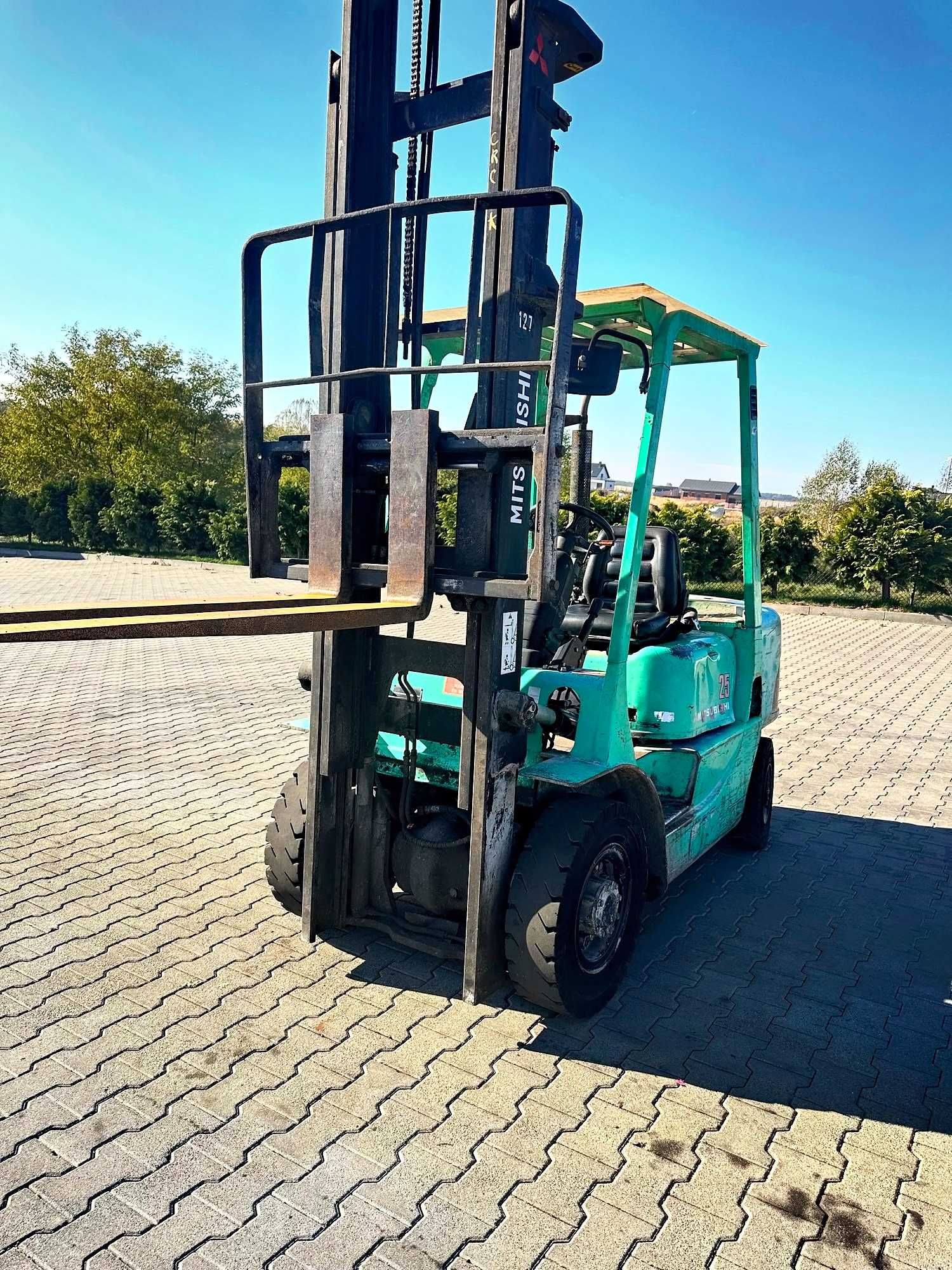 wózek widłowy MITSUBISHI FD25K udźwig 2500kg wysokość 4.0m 8170mtg
