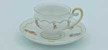 Porcelana SORAU Filiżanka Żary DUO Mokka 1920r. Kolekcjonerska UNIKAT