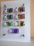 Banknoty EURO oraz PLN unikalny zestaw miniatur 013
