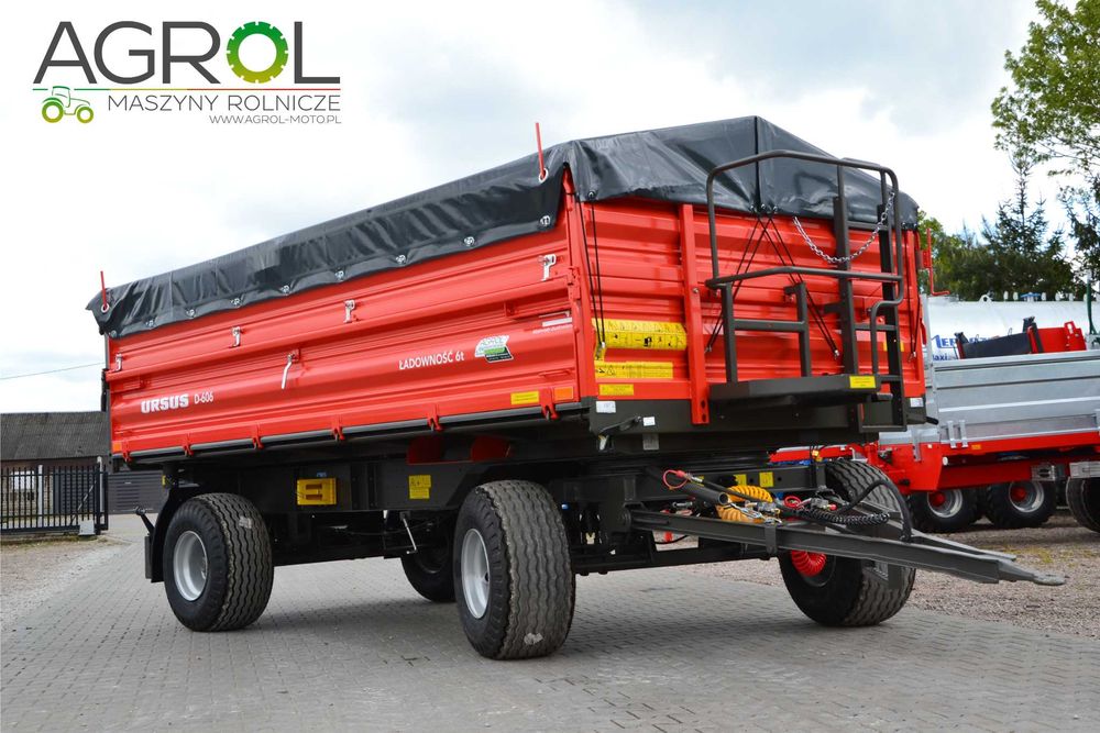 Przyczepa dwuosiowa Ursus D606 D 608 D 610, wzmacniana paletowa Pronar