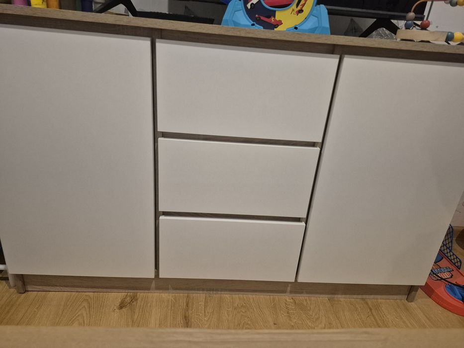 Komoda biała/sonoma