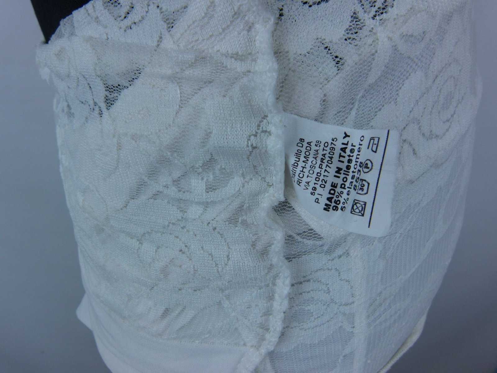 Rich Moda biały kombinezon spodnie XS / S