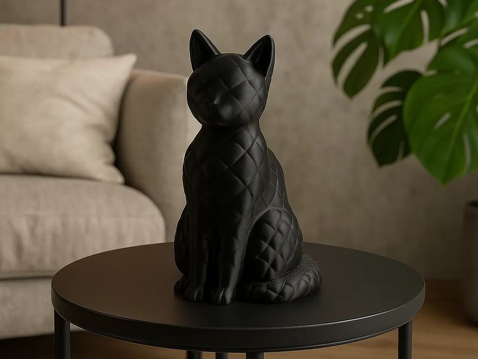 Gato de Patas Elegantes - Escultura Minimalista