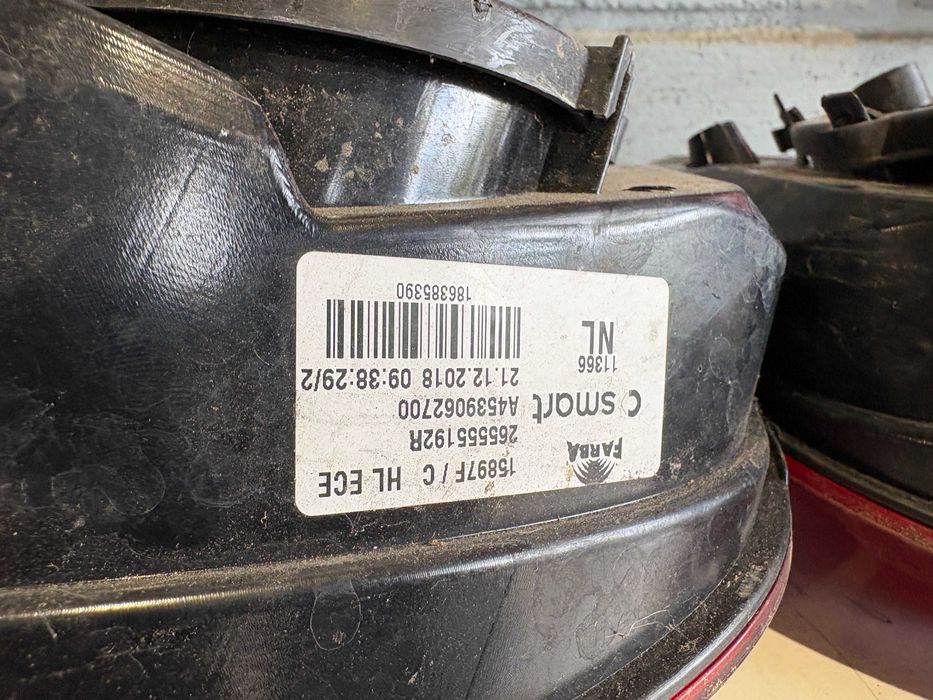 Smart w453 a453 twingo 453 lampa lampy led tył