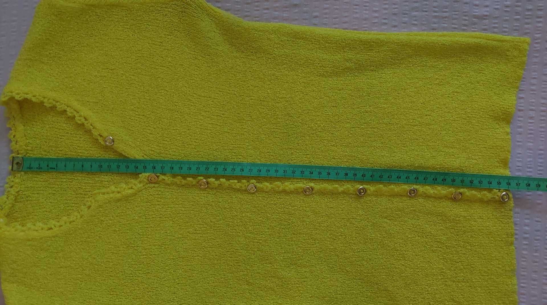Nowy damski sweterek kolor żółty