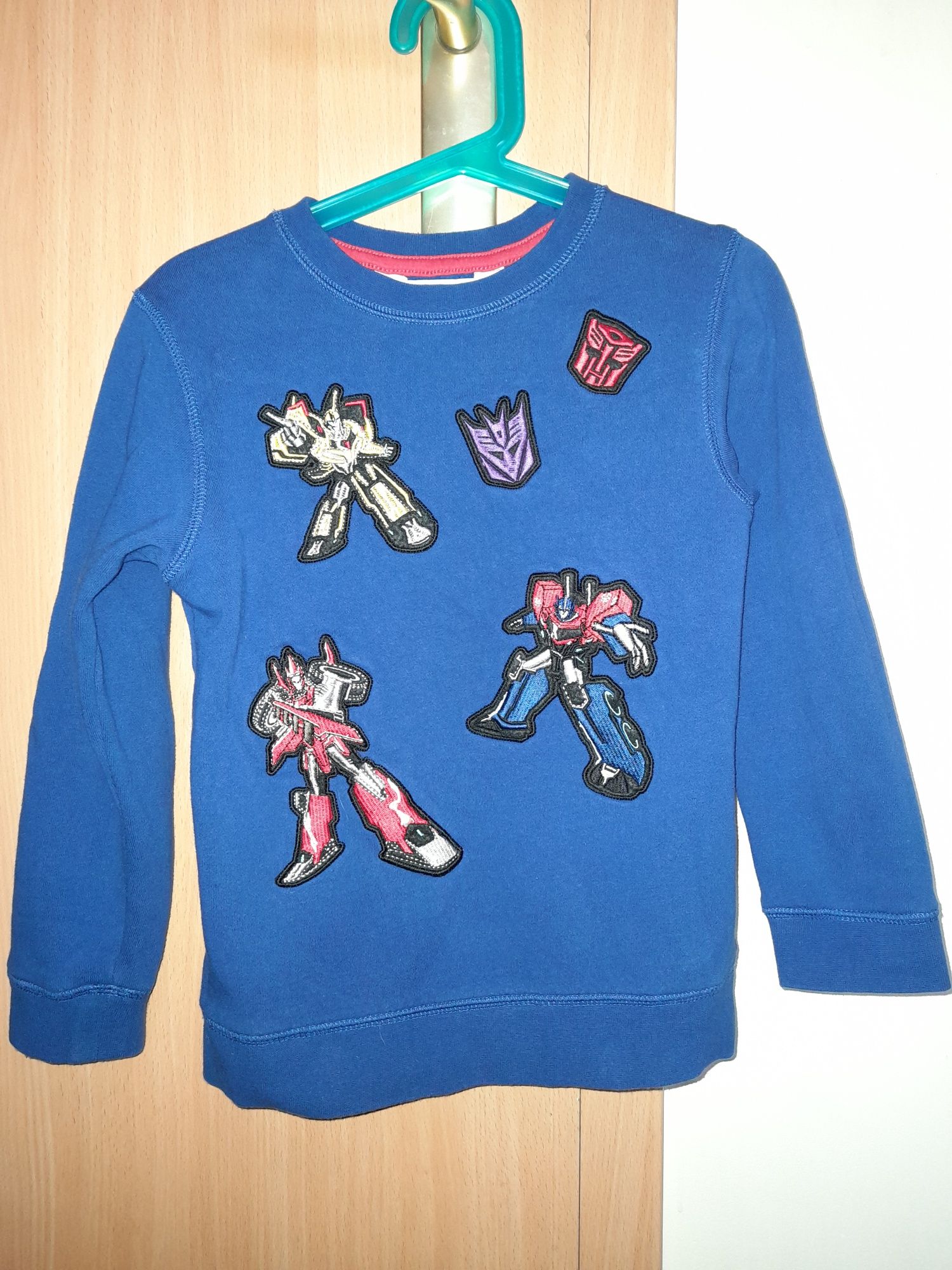 Bluza niebieska Trasformers H&M rozmiar 110-116