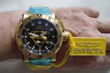 TOP Zegarek INVICTA Gold Superman