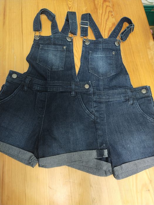 Dwie pary ogrodniczki dla dziewczynki Lupilu jak nowepilu