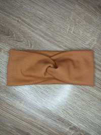 Opaska przeplatana do włosów na głowę turban headband handmade czapka