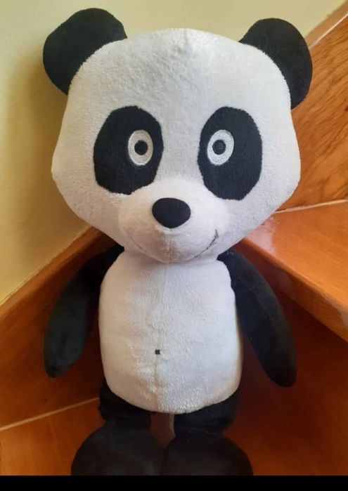 Boneco panda em peluche com 37 cm
